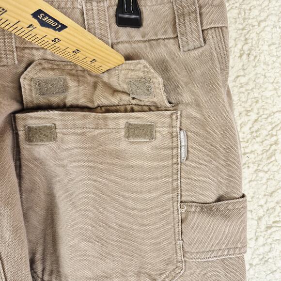 Duluth Trading Co Cargo Pants Mens 42x34 Khaki Relaxed Fit Work Utility Pockets - Picture 14 of 14